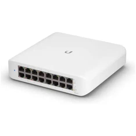 Ubiquiti UniFi Switch Lite 16 PoE Gen2 | Conmutador Gigabit de 16 puertos con 8 puertos PoE+ 802.3at marca Ubiquiti - Switch PoE Administrable L2 L3