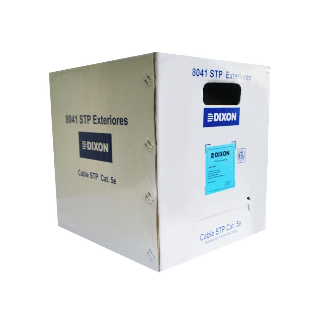 DIXON 8041 CABLE F/UTP CAT-5E 4 Pares x 24 AWG 100 - 350 MHZ  PARA EXTERIORES marca Dixon - Cables UTP | STP | F/UTP