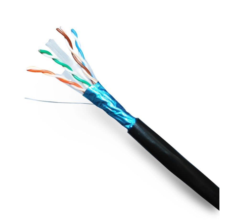 CABLE F/UTP CAT6 4Px23 AWG x 305 Mts para Exteriores UV Dixon 9067 LSZH - Negro marca Dixon - Cables UTP | STP | F/UTP