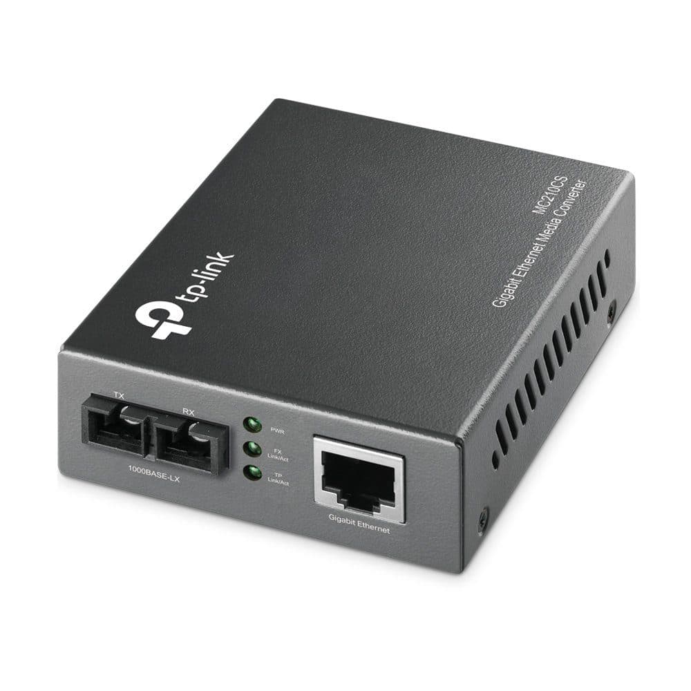 Media Converter MC210CS Monomodo Gigabit 1000Base-LX - up15Km / conector SC - Conversores Media Converter