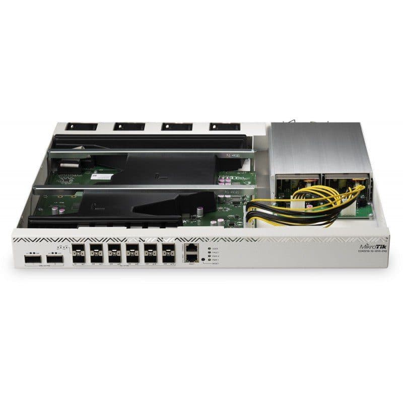 Cloud Core Router CCR2216-1G-12XS-2XQ 12P SFP28, 1 RJ45 Gigabit, 2P QSFP28 - MikroTik marca Mikrotik - Mikrotik Routers | AP | Switch