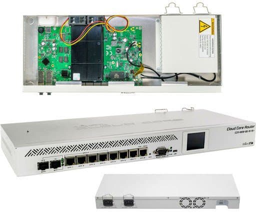 Mikrotik Cloud Core Router CCR1009-7G-1S-PC -9 núcleos, 1.2GHz, 2 GB RAM, 7x eth Gbps, 1x SFP, 1x SFP+. marca Mikrotik - Mikrotik Routers | AP | Switch