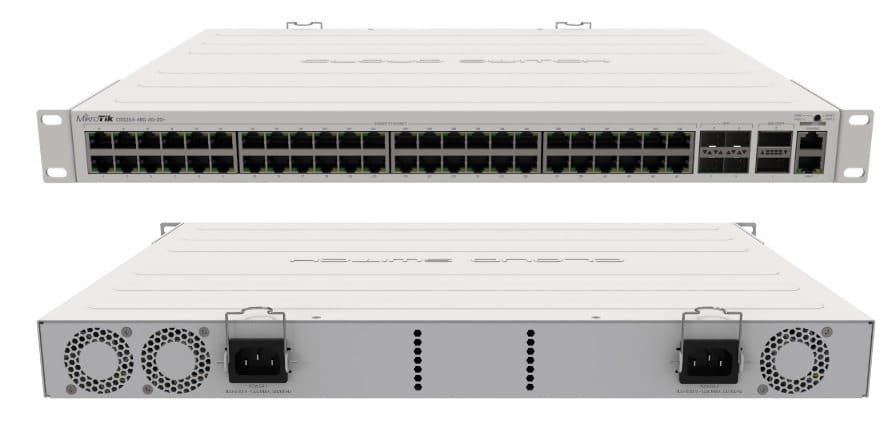 MikroTik 48x Gigabit ports, 4x SFP+ for 10Gbit connections, 2x QSFP ports for 40Gbit connections marca Mikrotik - Mikrotik Routers | AP | Switch