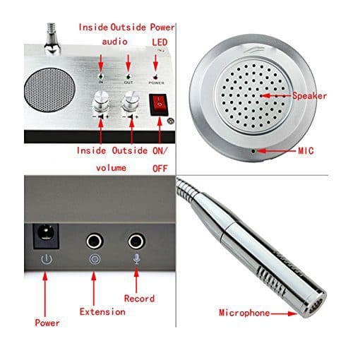 Intercomunicador de ventanilla de doble via RETEVIS Interphone RT-9908 marca Retevis - Intercomunicador de Ventana