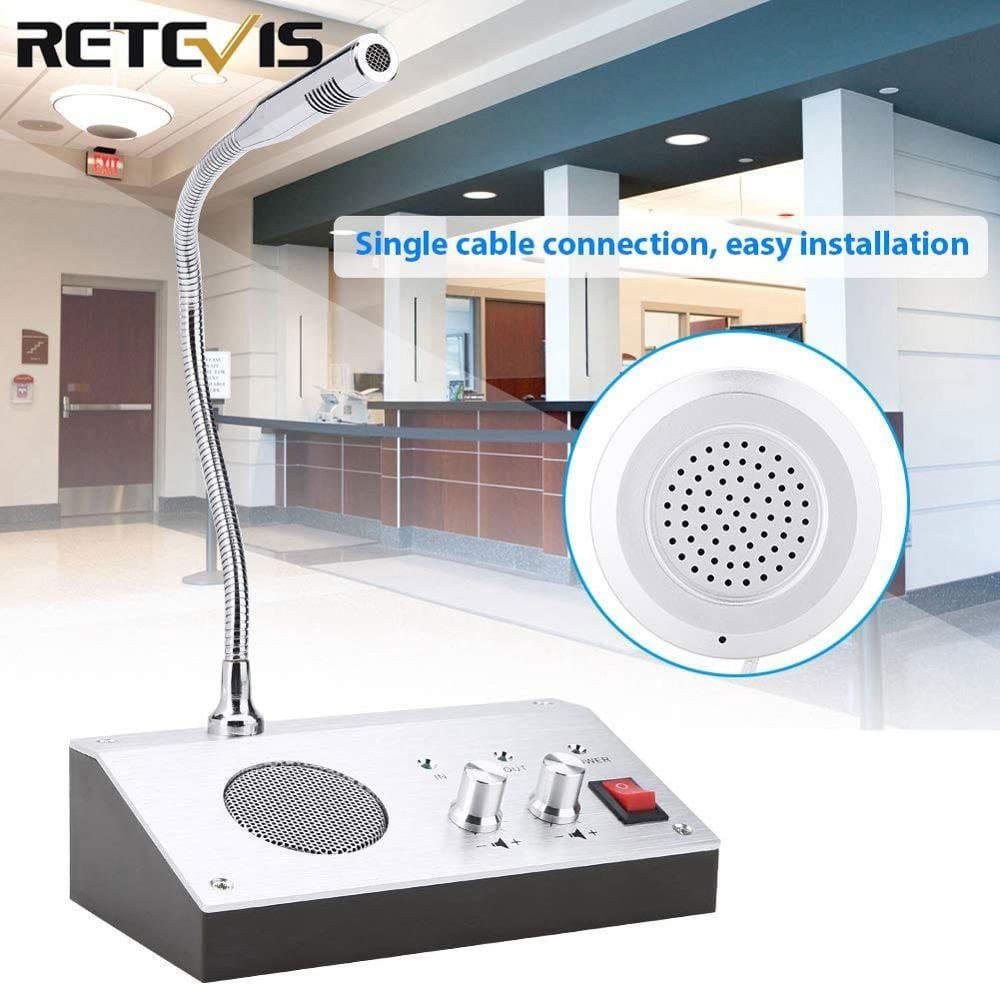 Intercomunicador de ventanilla de doble via RETEVIS Interphone RT-9908 marca Retevis - Intercomunicador de Ventana