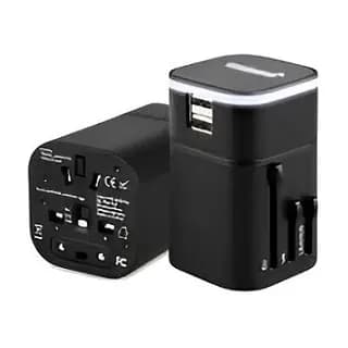 Multi Cargador de corriente 220/110V universal (120 Paises) Para Viajeros + Dual USB 3.2 amp - Accesorios para Portatiles