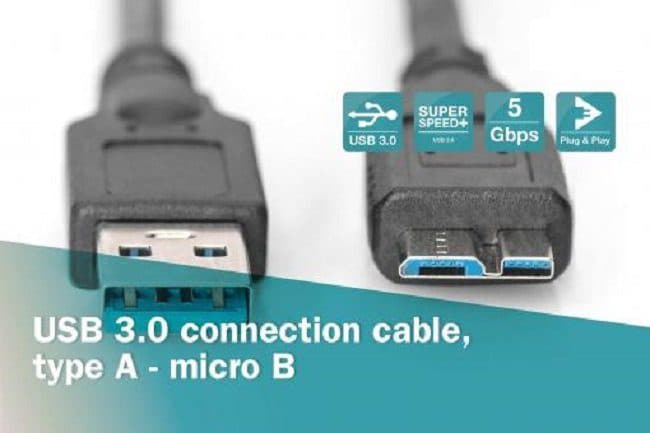 Cable USB 3.0 macho a Micro B Para Disco Duro Externo Hdd 15cm ENCA-U3C3 marca Encore Electronics - Cables HDMI | TIPO C | USB