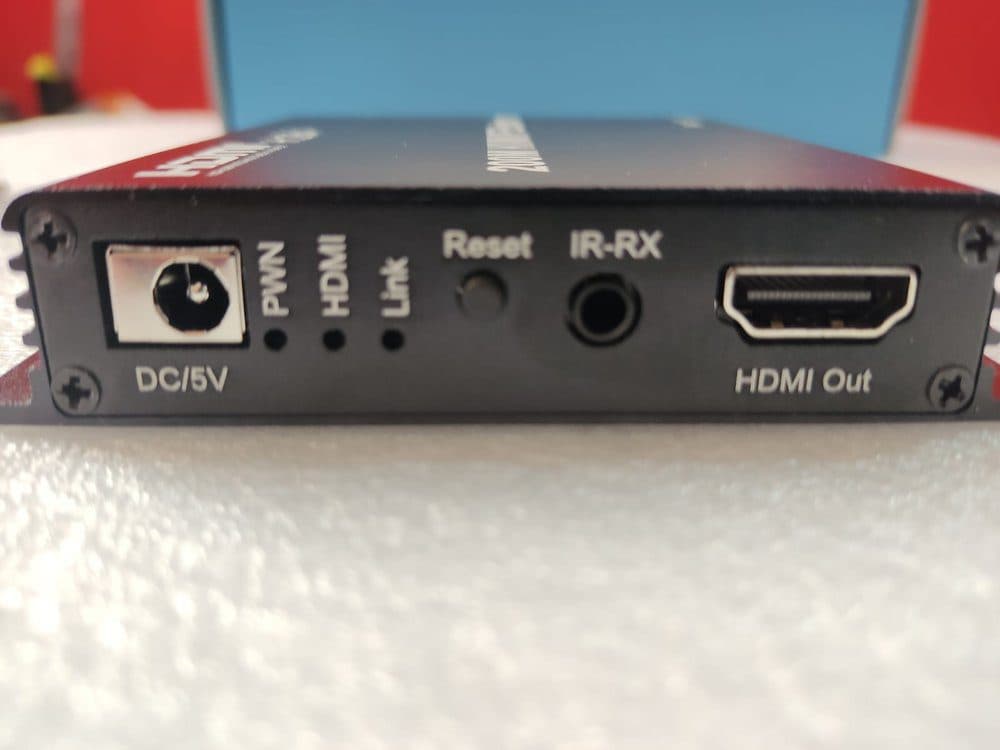 Extender HDMI IP KVM y USB para Mouse y Teclado x UTP CAT 5,6,7 Hasta 200 Metros FULL HD, 12VDC - Extender HDMI Splitter