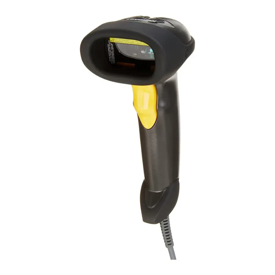 Zebra LS2208 - Lector de códigos de barra 1D (códigos lineales) rango estándar. Incluye cable USB y soporte marca Zebra - Lector de Código de barras
