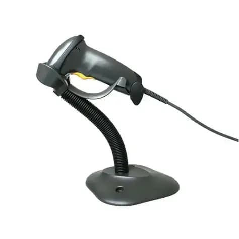 Zebra LS2208 - Lector de códigos de barra 1D (códigos lineales) rango estándar. Incluye cable USB y soporte marca Zebra - Lector de Código de barras