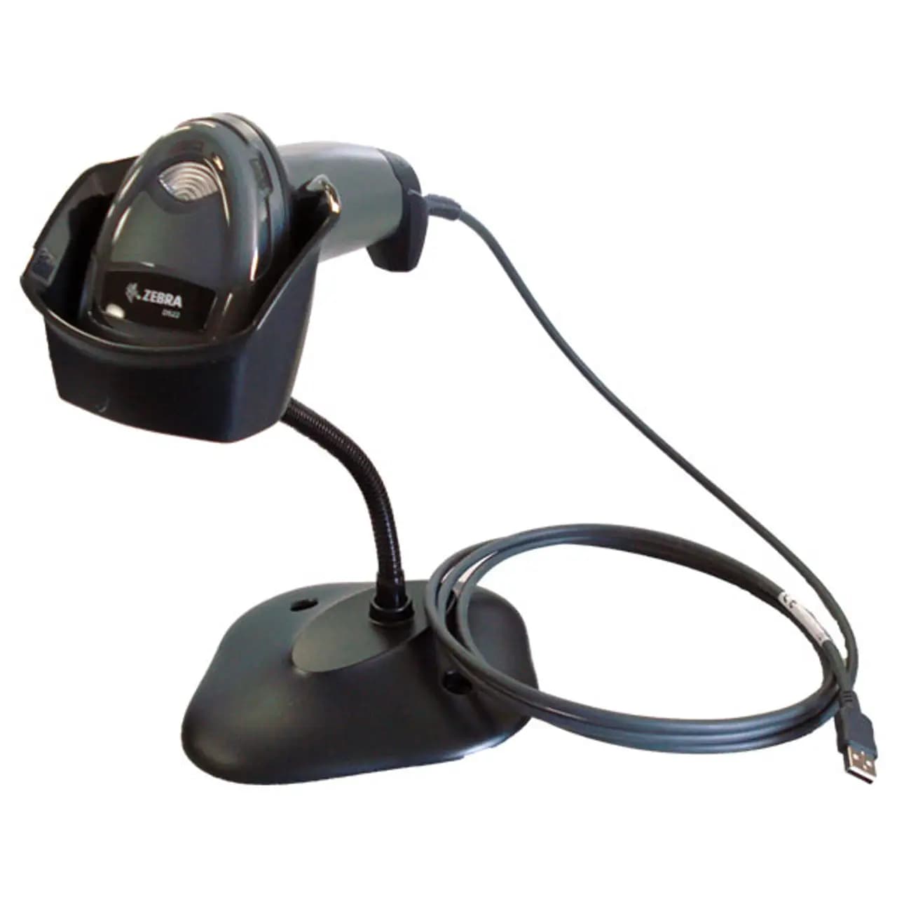 Lector de Código de Barras Zebra DS2208 LED 1D/2D - incluye Cable USB y Base marca Zebra - Lector de Código de barras