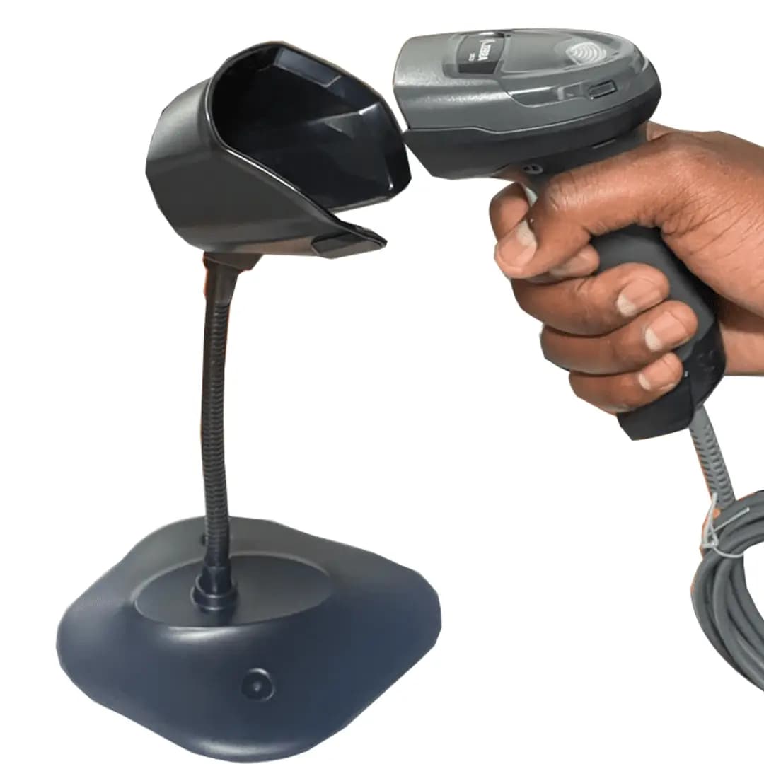 Lector de Código de Barras Zebra DS2208 LED 1D/2D - incluye Cable USB y Base marca Zebra - Lector de Código de barras