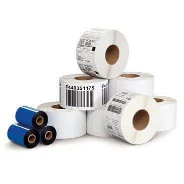 RIBBON DE CERA Y RESINA, ETIQUETAS PAPEL POLIPROPILENO SATEN marca Zebra - Suministros