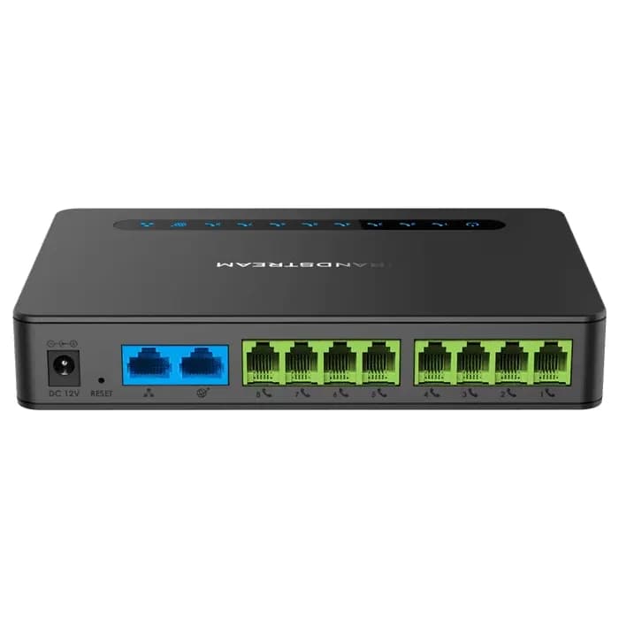 Adaptador Gateway FXS 8 Port Gigabit ATA Grandstream HT818 con Router NAT marca GrandStream - GrandStream Telefonos y Centrales IP