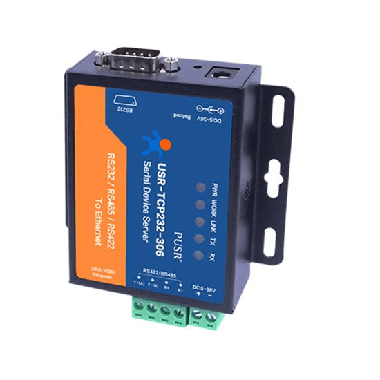 Convertidor Serial Ethernet RJ45 10/100Mbps a Serie RS232/RS485/RS422 tipo Industrial - PUSR marca PUSR - Convertidor Serie a Ethernet