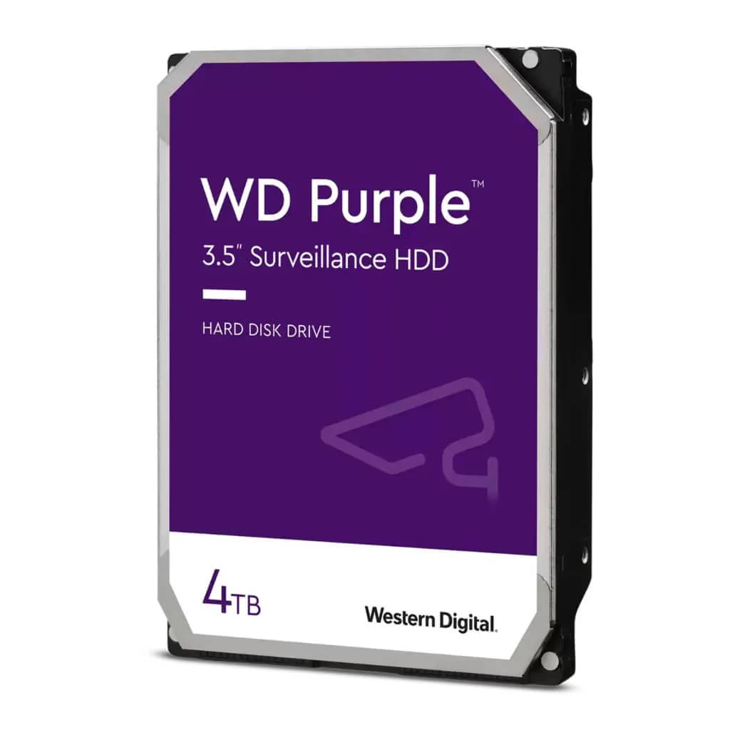 DISCO DURO 4TB PURPLE WD CACHE 256 PARA VIGILANCIA WD43PURZ marca Western Digital (WD) - Servidores NAS
