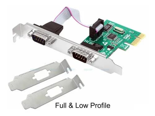 Tarjeta PCI-Express con 2 Puertos Serial RS-232 Alto y Bajo Perfil marca Encore Electronics - Convertidores RS485|RS232 |RS422 con Modbus RTU