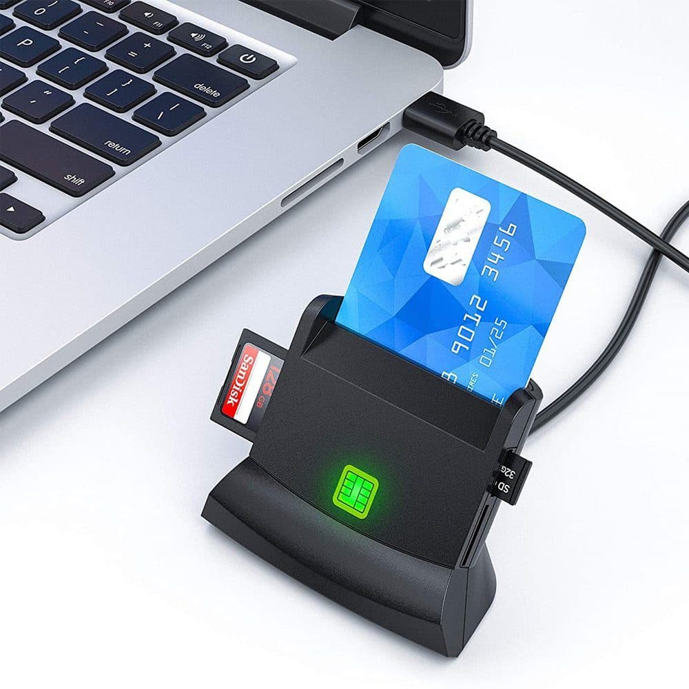 Lector para DNI Electronico USB, para Firma digital, Multifuncional SD/SDHC, SIM  ENCORE marca Encore Electronics - Lectores Biometricos Huelleros