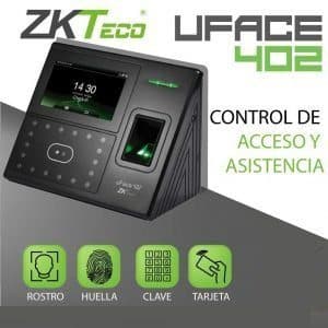 Control de Asistencia IP UFACE402-PLUS, Deteccion Facial, Huellas y Tarjeta ID ZKTECO marca ZKTECO - Equipos control Acceso