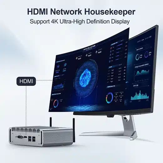 Mini PC industrial Firewall 6 LAN 8GB DDR5, 512 SSD, HYSTOU P09B-6L marca Hystou - Mini PC Industrial | NUC | OPS