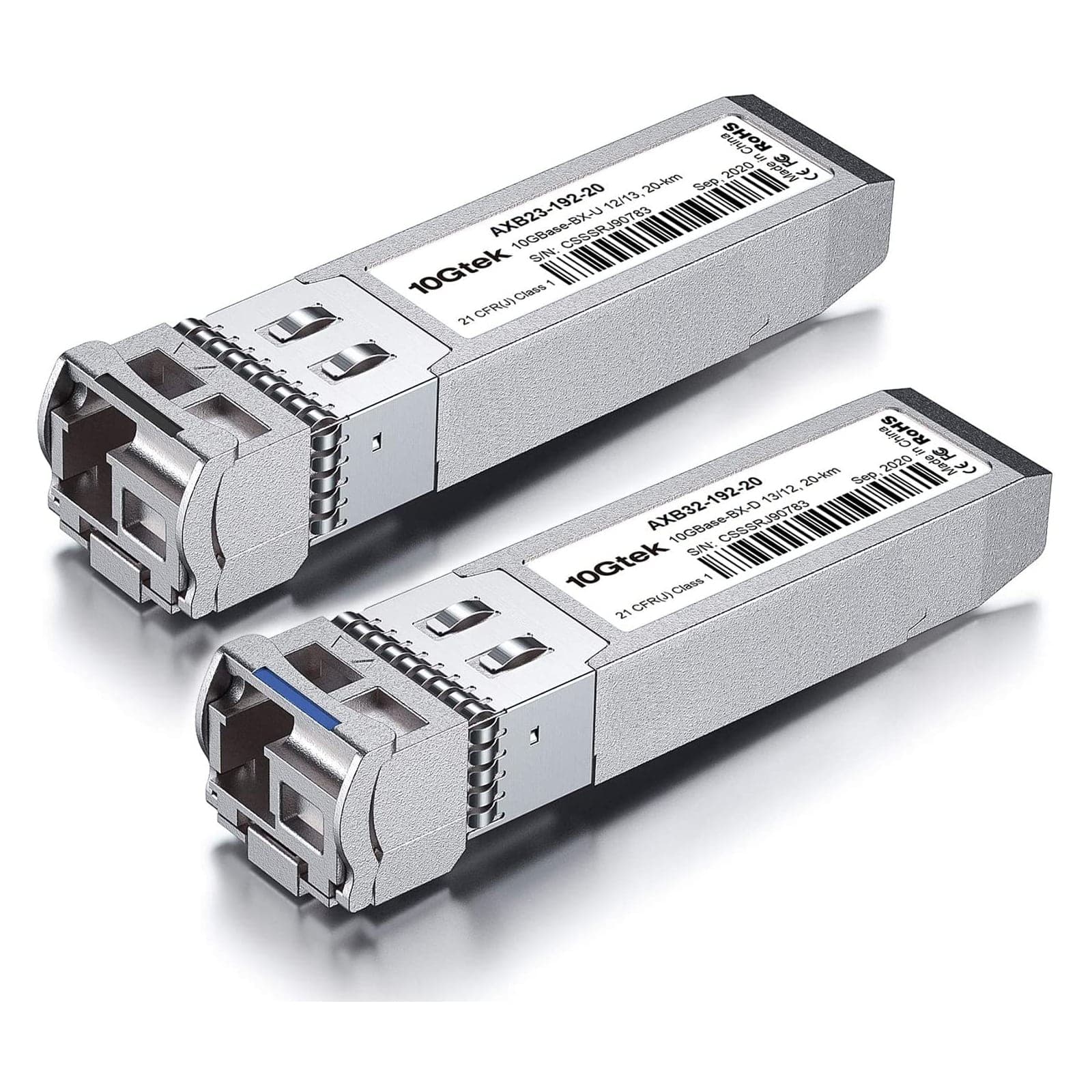 Par de Transceiver 10GBase-LR 10G SFP+ BiDi DOM Monomodo 1330/1270nm Simplex LC 20KM 10Gtek marca 10Gtek - Transceiver Transceptores 