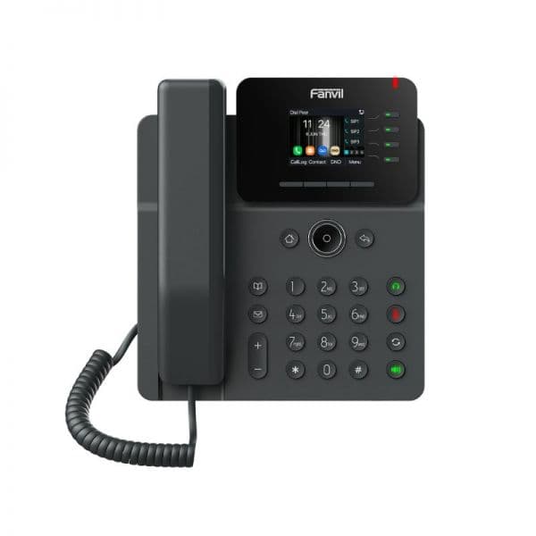 Teléfono IP profesional Fanvil V61G 4 Lineas SIP 2.4" HD PoE C/Fuente marca Fanvil - FANVIL Telefonos IP