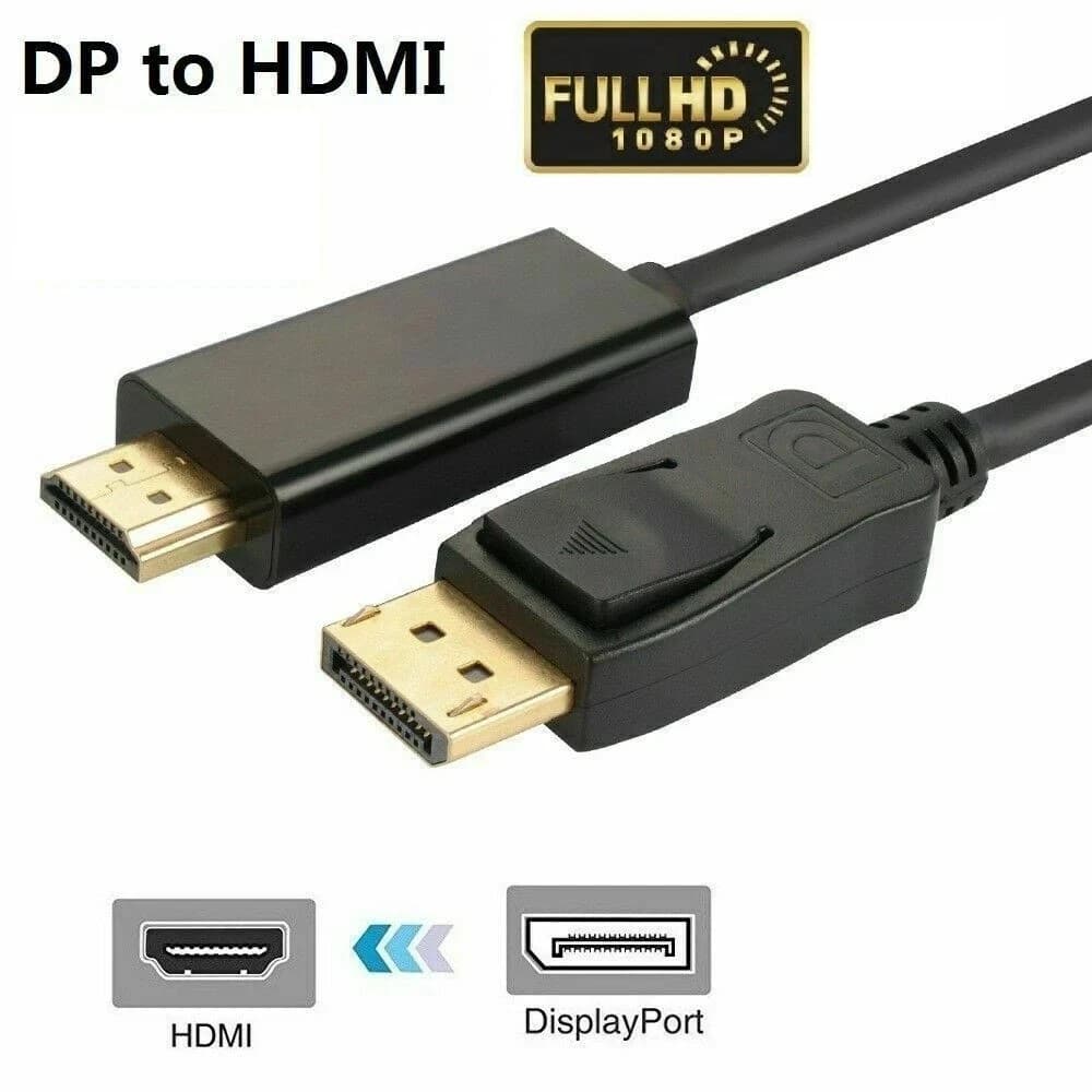 Cable DisplayPort 1.4 a HDMI  4K/60Hz, 1.8Mt - ENCORE marca Encore Electronics - Adaptador DisplayPort | HDMI | TIPO C