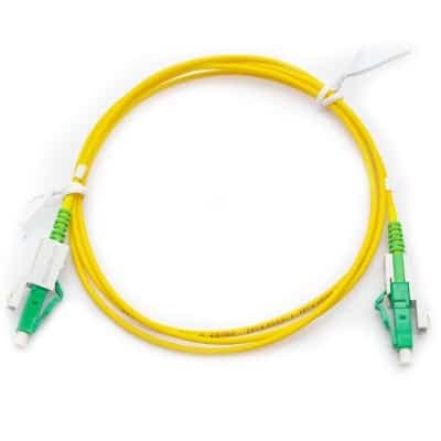 Patch Cord Fibra Optica LC to LC UPC Simplex SMF, OS2 (9/125μm) LSZH 1.5m (5ft) marca 10Gtek - Redes y Conectividad