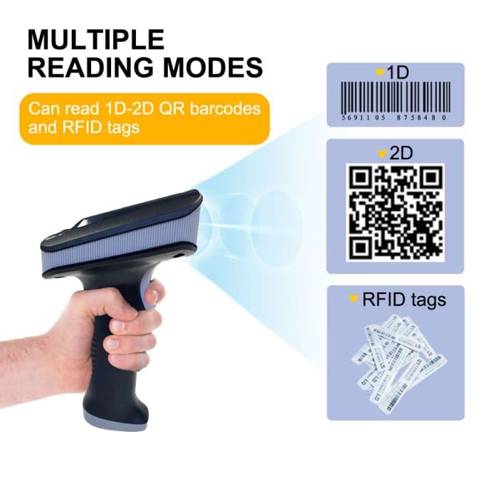 Lector de código de barras RFID UHF Bluetooth WiFi 2.4Ghz SR290 Yanzeo marca Yanzeo - Lector de Código de barras