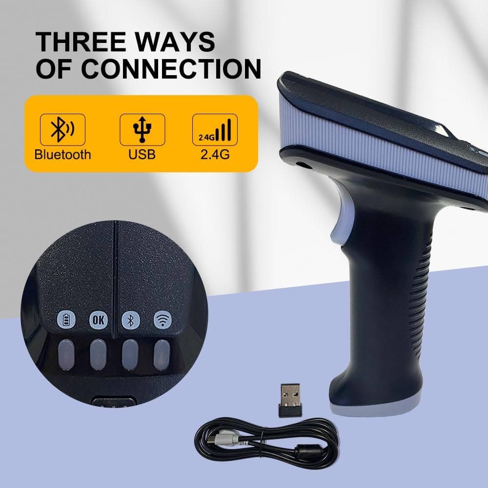 Lector de código de barras RFID UHF Bluetooth WiFi 2.4Ghz SR290 Yanzeo marca Yanzeo - Lector de Código de barras