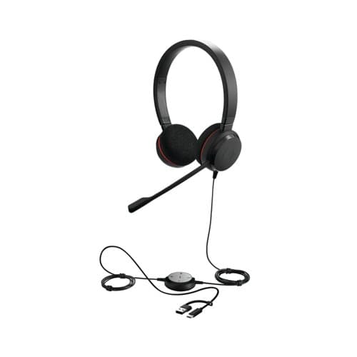 Auricular JABRA EVOLVE 20 MS Estereo USB-C/USB-A marca Jabra - JABRA Altavoces y Audifonos para conferencia