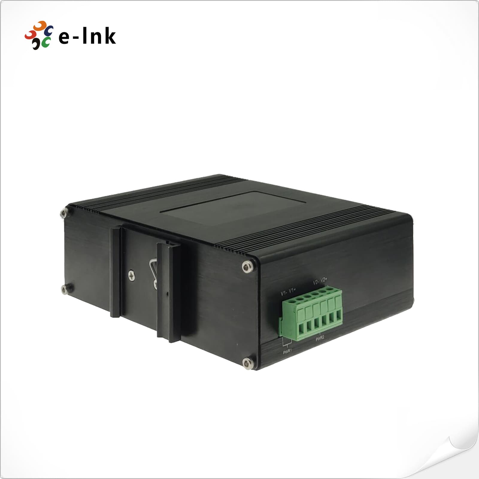Switch Industrial 8-Port Gigabit Ethernet 802.3at PoE + 2-Port SFP Gigabit - DIN-Rail marca E-Link - Switch Industrial DIN-Rail