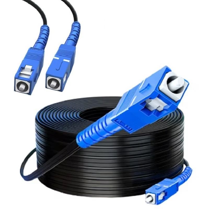 Patch Cord De Fibra Optica SC/UPC a SC/UPC Monomodo 1 Fibra 250 Metros Pvc Netcom marca Netcom - Redes y Conectividad