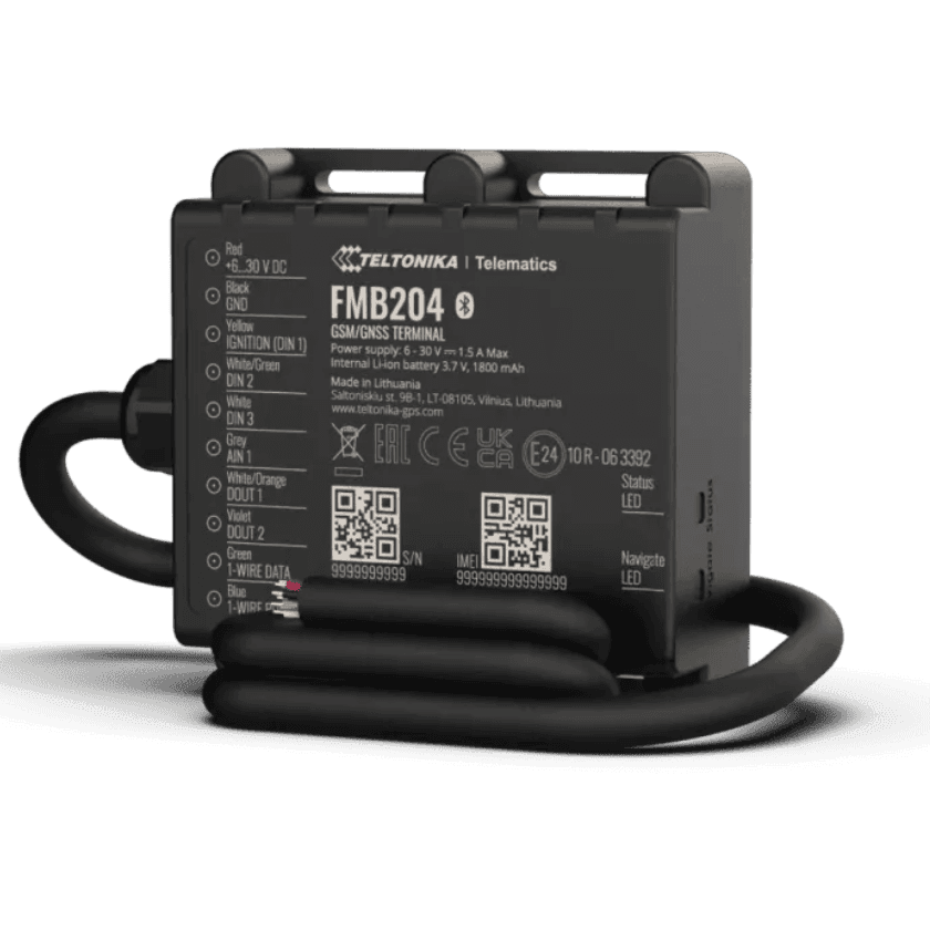 Teltonika FMB204 rastreador GPS Universal 0,128 GB Negro marca Teltonika - Equipos GPS | G4 | G5 | M2M