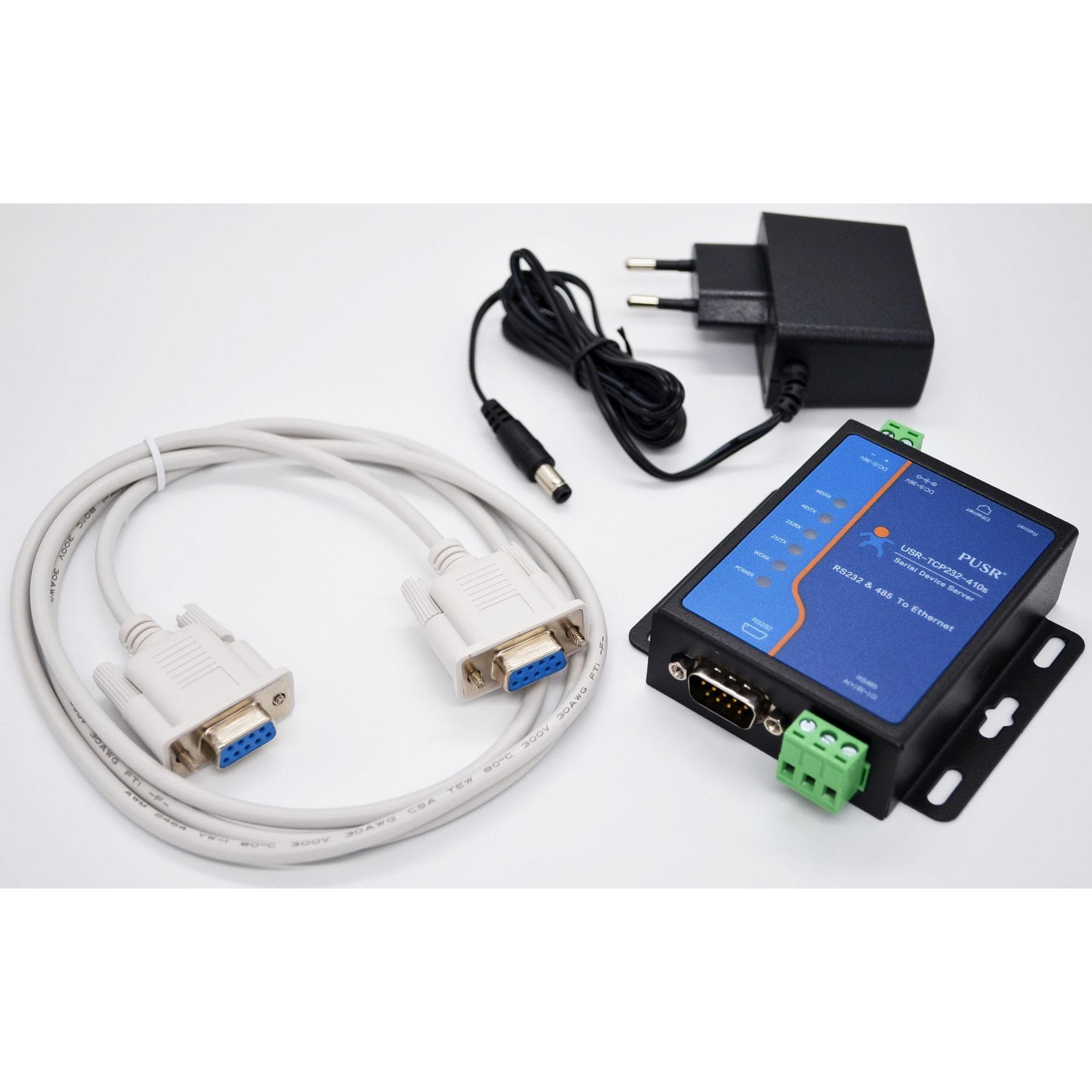 Convertidor Serial Ethernet 10/100 a 2 Puertos Serie RS232 y RS485 tipo Industrial – PUSR marca PUSR - Convertidores RS485|RS232 |RS422 con Modbus RTU