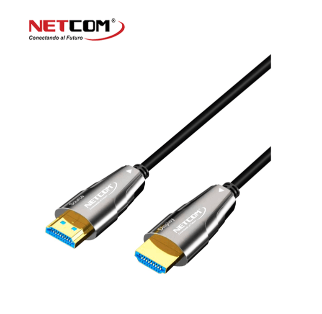 Cable Hdmi A Hdmi Fibra Optica De 25mts Uhd 4k@60hz V2.0 Netcom marca Netcom - Cables HDMI | TIPO C | USB