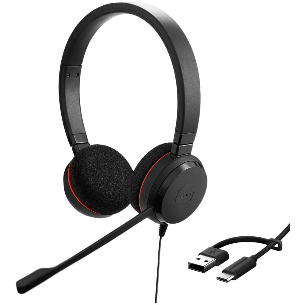 Auricular Jabra Evolve 20 UC USB-C Estéreo negro - 4999-829-269 marca Jabra - JABRA Altavoces y Audifonos para conferencia