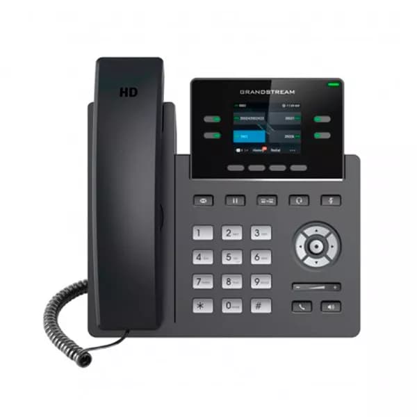 Telefono Ip Grandstream Grp2612p, 2 Líneas, Pantalla Lcd 2.4" Color, Rj-45 Gigabit PoE (No Incluye Fuente) marca GrandStream - GrandStream Telefonos y Centrales IP