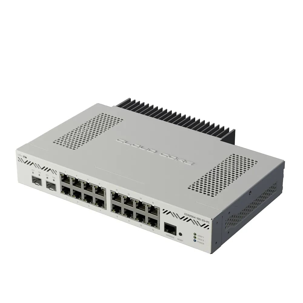 MikroTik CCR2004-16G-2S+ Cloud Core Router marca Mikrotik - Mikrotik Routers | AP | Switch