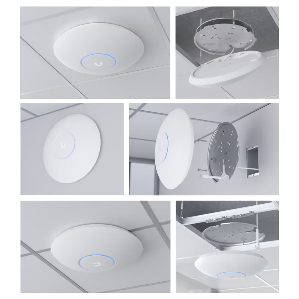 Ubiquiti UNIFI U7-PRO-XGS, AP Wi-Fi 7, triple banda (2.4/5/6 GHz), análisis espectral integrado y puerto Ethernet 10 GbE (No incluye Poe) marca Ubiquiti - Ubiquiti Router | Antenas | AP