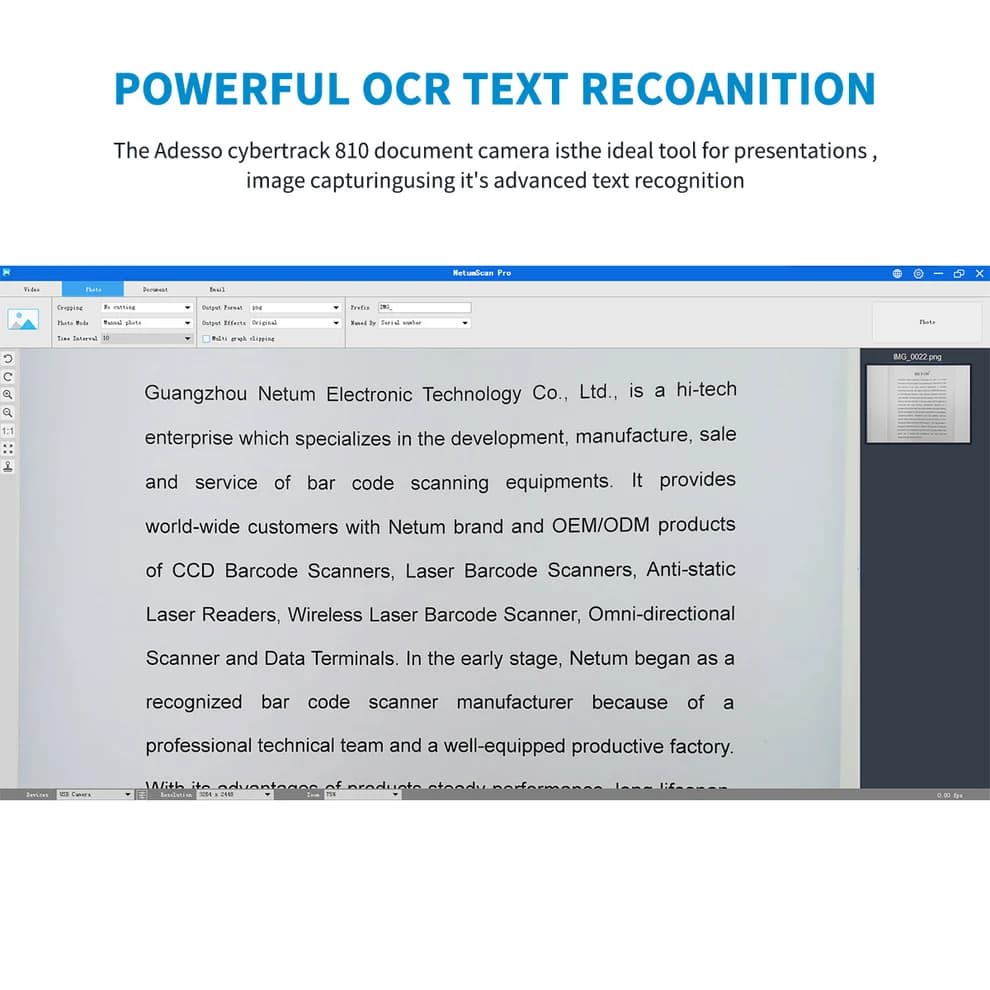 Escáner de documentos y libros con cámara lector OCR  marca NETUM - Accesorios y Adaptadores