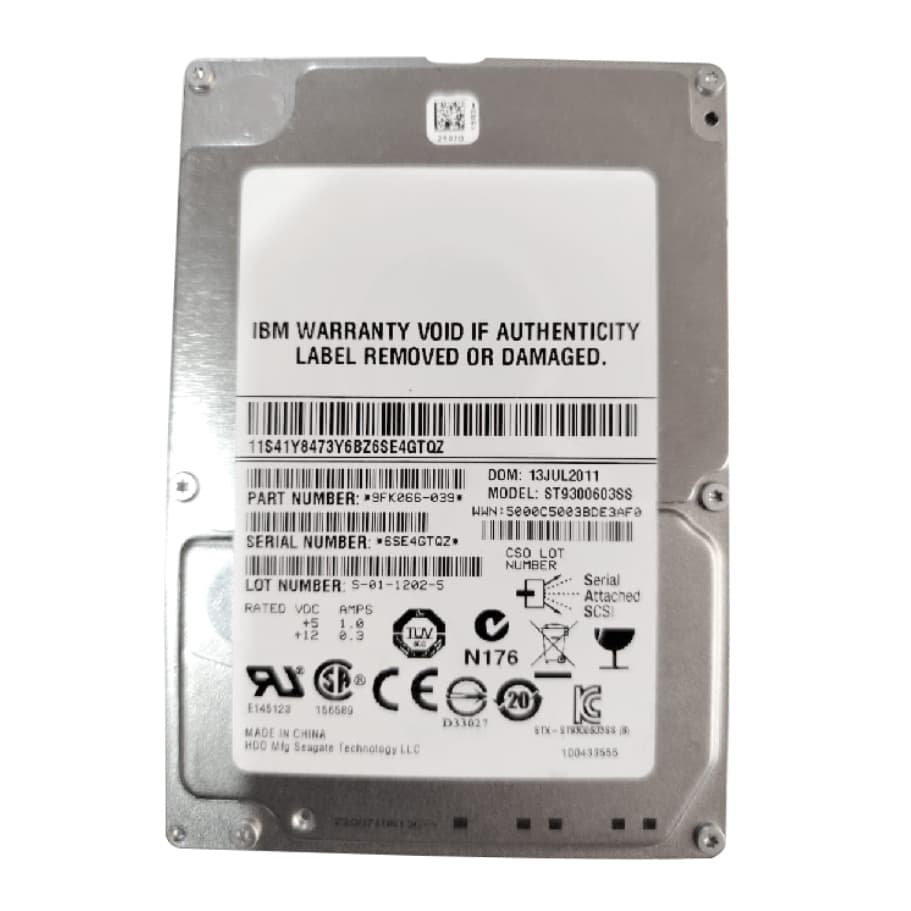 Disco Duro SAS 300GB 2.5 Pulgadas Disco Duro HDD 300 GB 2.5" SAS 10K Rpm - Varios