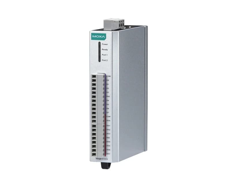 Moxa ioLogik E1212 Ethernet Remote I/O universal controller marca Moxa - Switch Industrial DIN-Rail