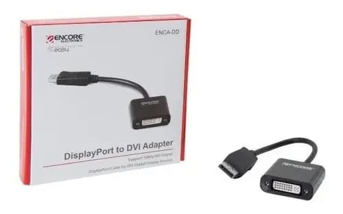 ADAPTADOR ENCORE DISPLAY PORT A DVI,1920 X 1200 WUXGA DISPLAY AND 1080P HD marca Encore Electronics - Varios