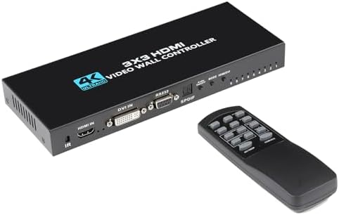 Video Wall Controller 3X3 2K 4K HDMI para 9 TV - OZJP9