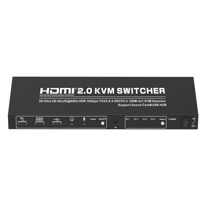 Kvm Switch Usb 2.0 Conmutador Usb 2 Entradas Y 4 Salidas