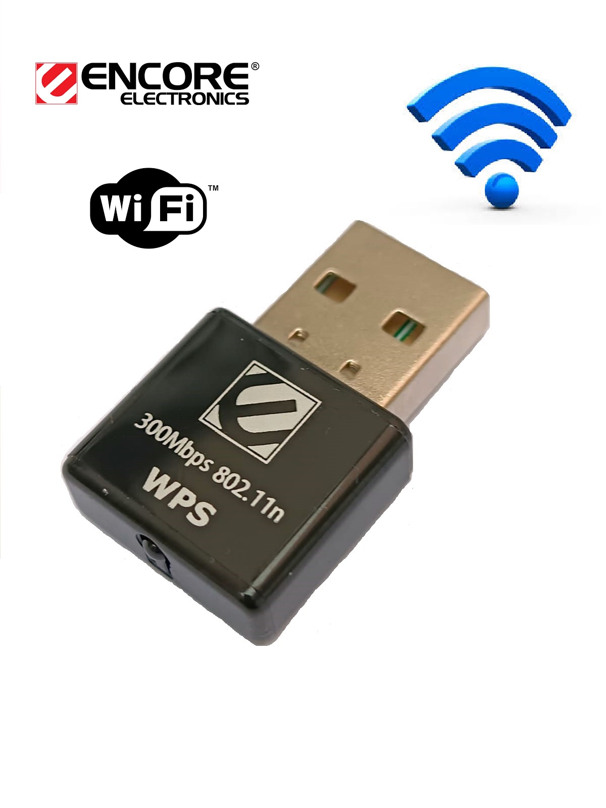 Adaptador USB Inalambrico 300Mbps Nano WiFi 802.11b/g/n