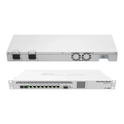 Mikrotik Cloud Core Router CCR1009-7G-1S-PC -9 núcleos, 1.2GHz, 2 GB RAM, 7x eth Gbps, 1x SFP, 1x SFP+.