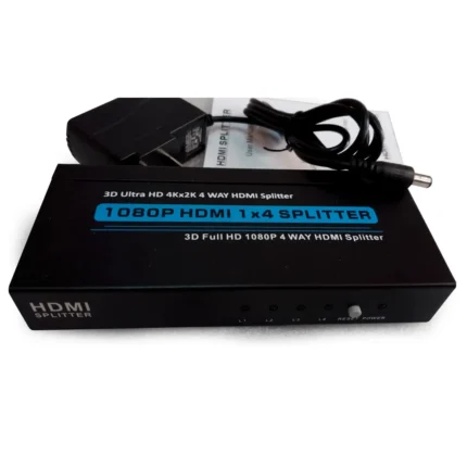 SPLITTER HDMI 1 x 4 FULL HD 4K 2K 3D V1.4 Case Metal ZENHON