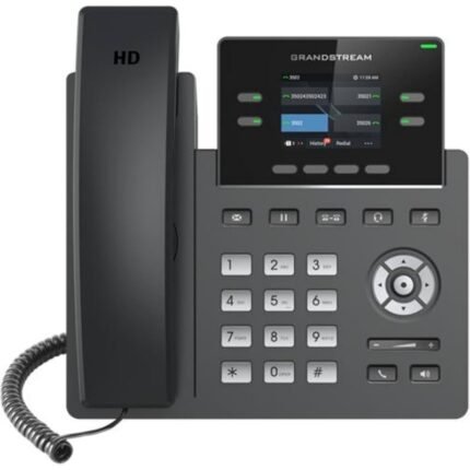 TELÉFONO IP PROFESIONAL DE 4 LÍNEAS, 4 CUENTAS SIP, PANTALLA COLOR 2,4", WIFI 5, ETHERNET 10/100 DE DOBLE PUERTO CON POE